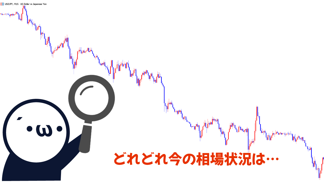 FXの環境認識をする人のイメージ