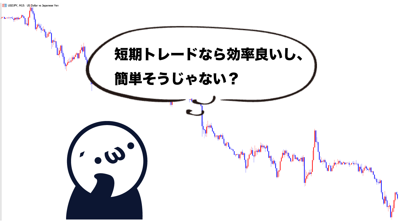 FXの失敗例③難易度の高い短期トレードに手を出す